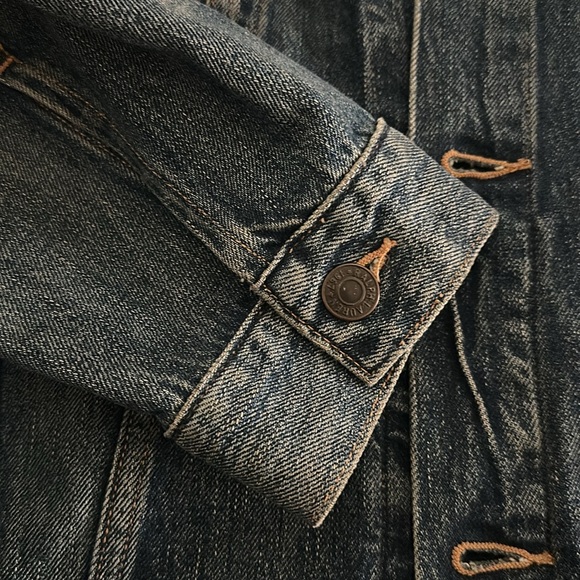 POLO RALPH LAUREN Patched Denim Jacket Sixe Large with Pockets - Picture 12 of 15